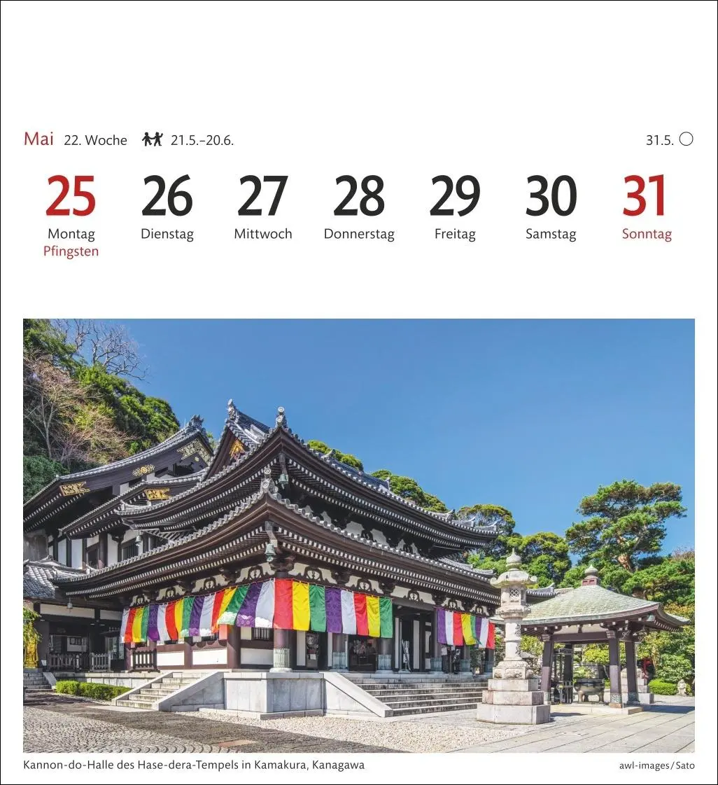 Bild: 9783840036743 | Japan Sehnsuchtskalender 2026 - Wochenkalender mit 53 Postkarten