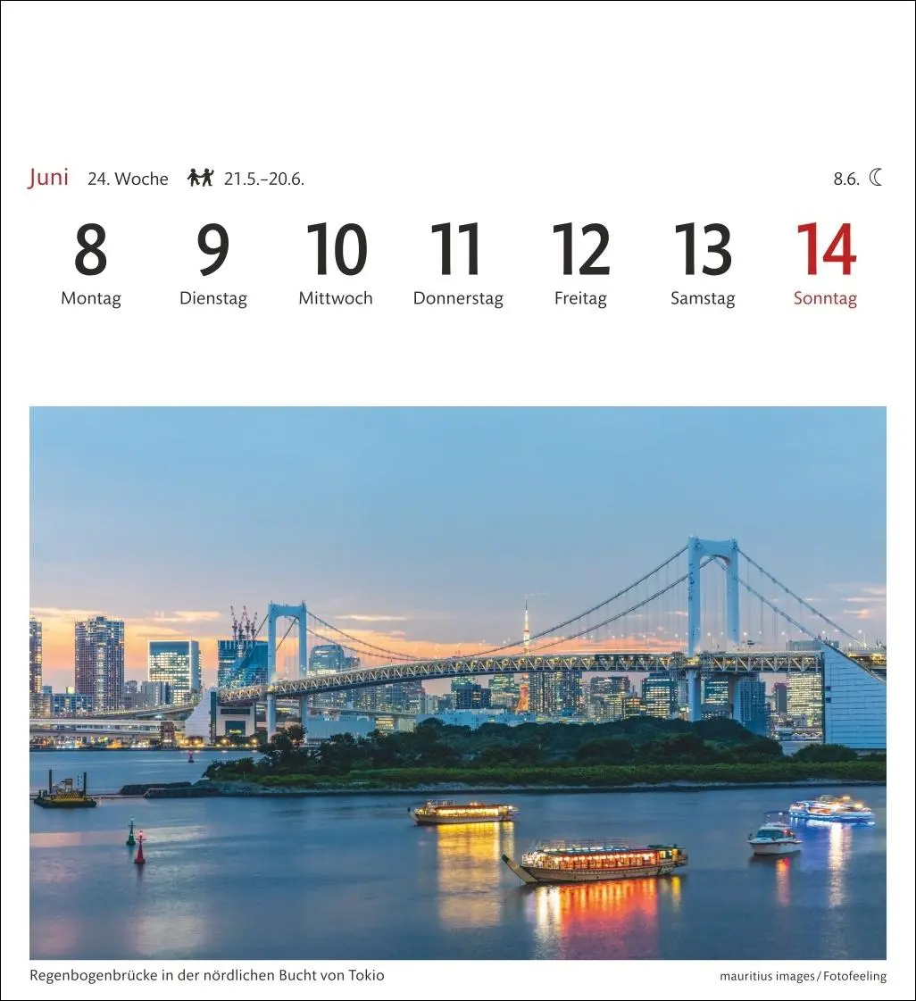 Bild: 9783840036743 | Japan Sehnsuchtskalender 2026 - Wochenkalender mit 53 Postkarten