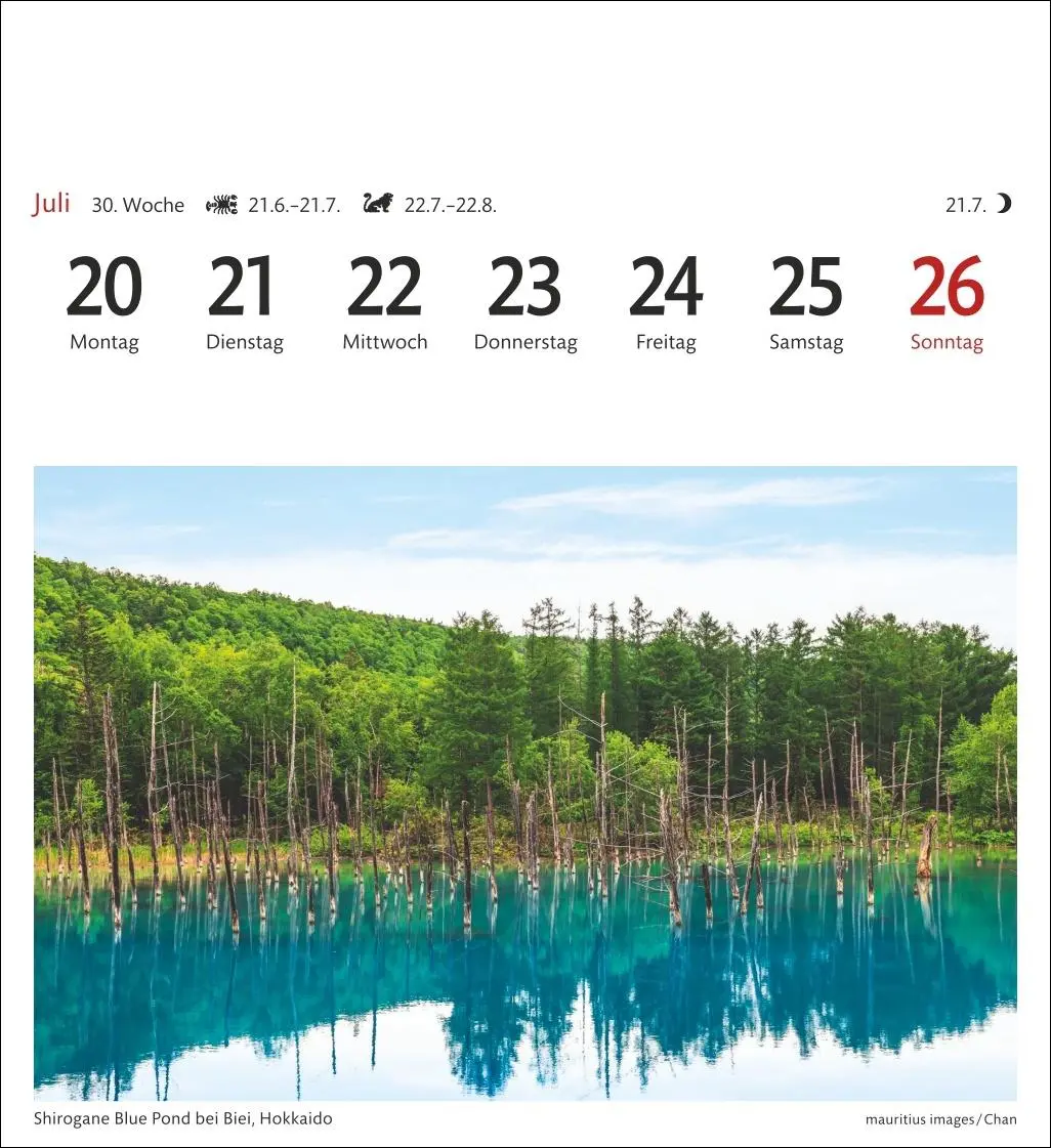 Bild: 9783840036743 | Japan Sehnsuchtskalender 2026 - Wochenkalender mit 53 Postkarten