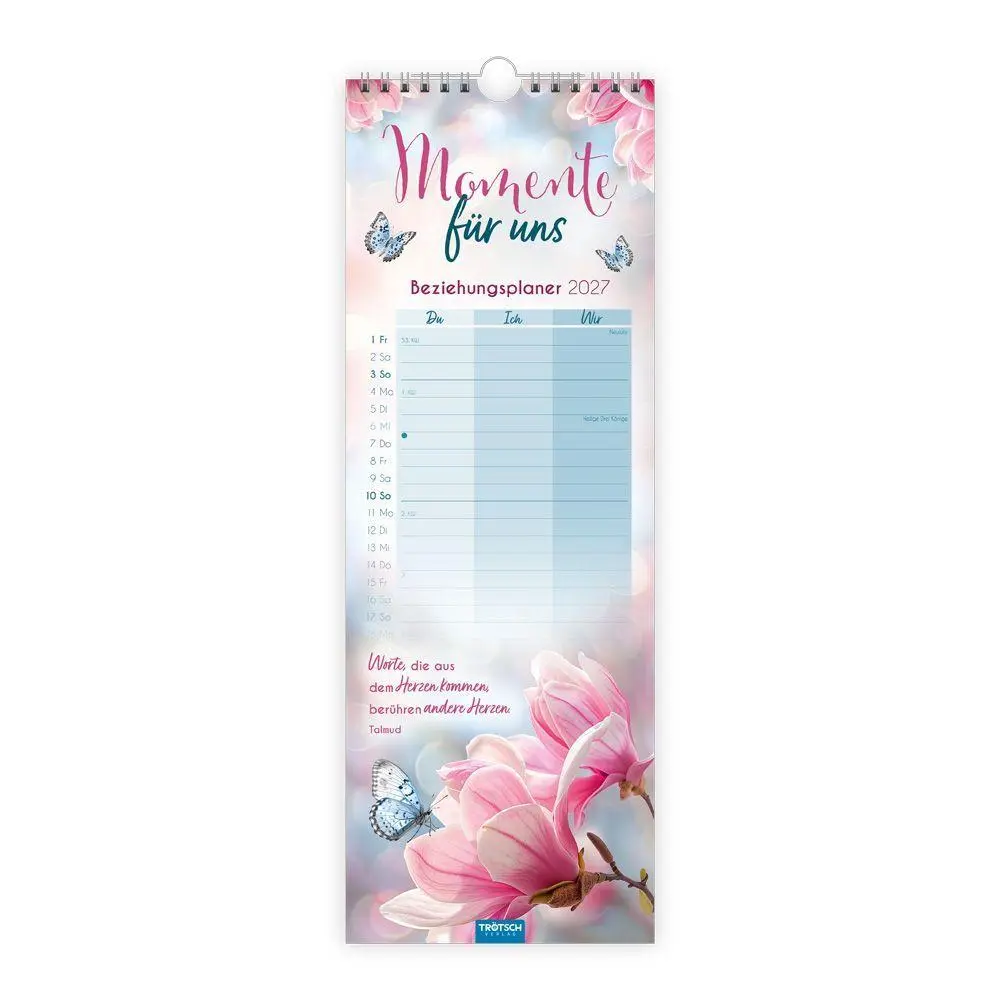 Cover: 9783988026743 | TRÖTSCH - Maxi-Streifenkalender Momente für uns 2027 | Wandkalender