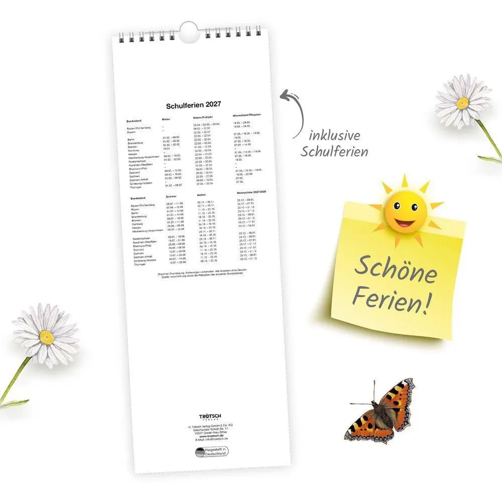 Bild: 9783988026743 | TRÖTSCH - Maxi-Streifenkalender Momente für uns 2027 | Wandkalender