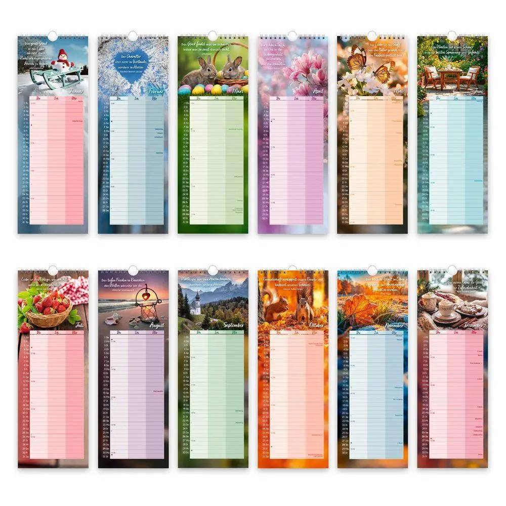 Bild: 9783988026743 | TRÖTSCH - Maxi-Streifenkalender Momente für uns 2027 | Wandkalender