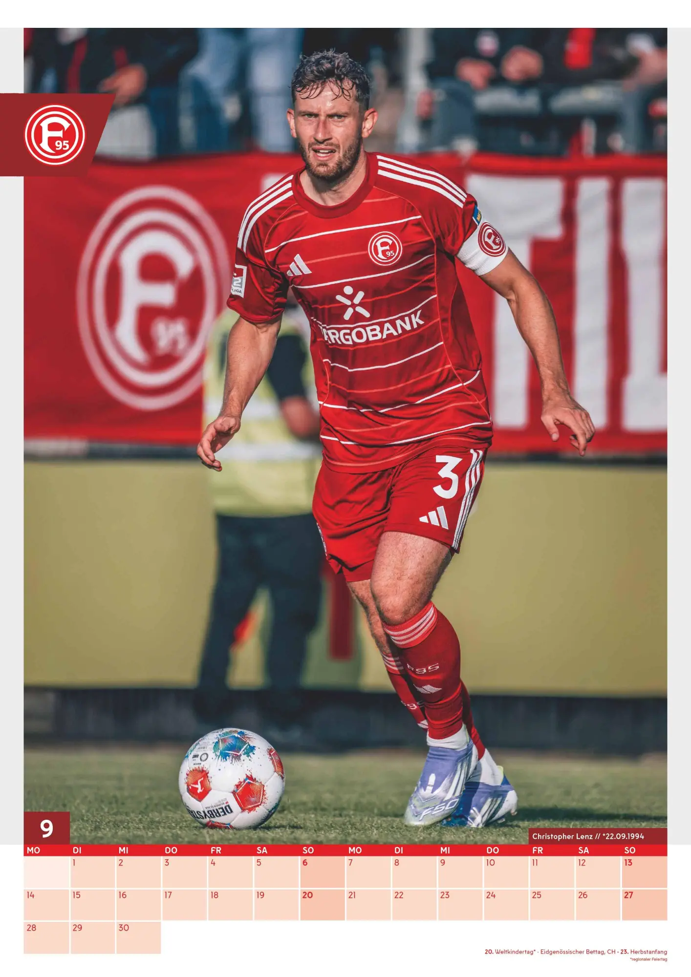 Bild: 4069095006843 | N Neumann - Fortuna Düsseldorf 2026 - Wandkalender A3 (30x42 cm)...