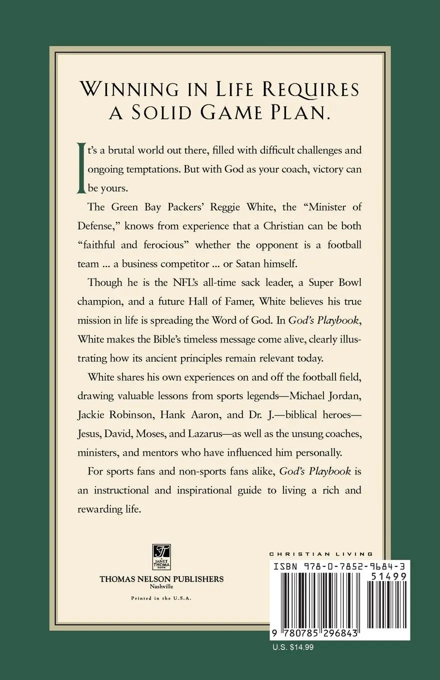 Rückseite: 9780785296843 | The God's Playbook | Reggie White | Taschenbuch | Englisch | 1998