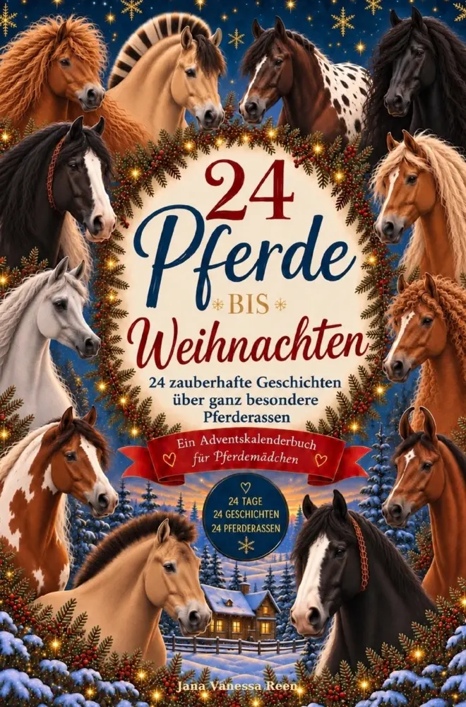 Cover: 9783000886843 | 24 Pferde bis Weihnachten: Ein Adventskalenderbuch für Pferdemädchen