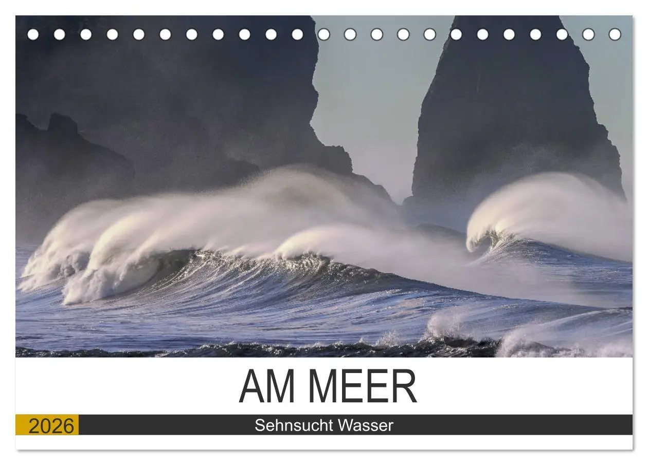 Cover: 9783457826843 | Am Meer. Sehnsucht Wasser (Tischkalender 2026 DIN A5 quer),...