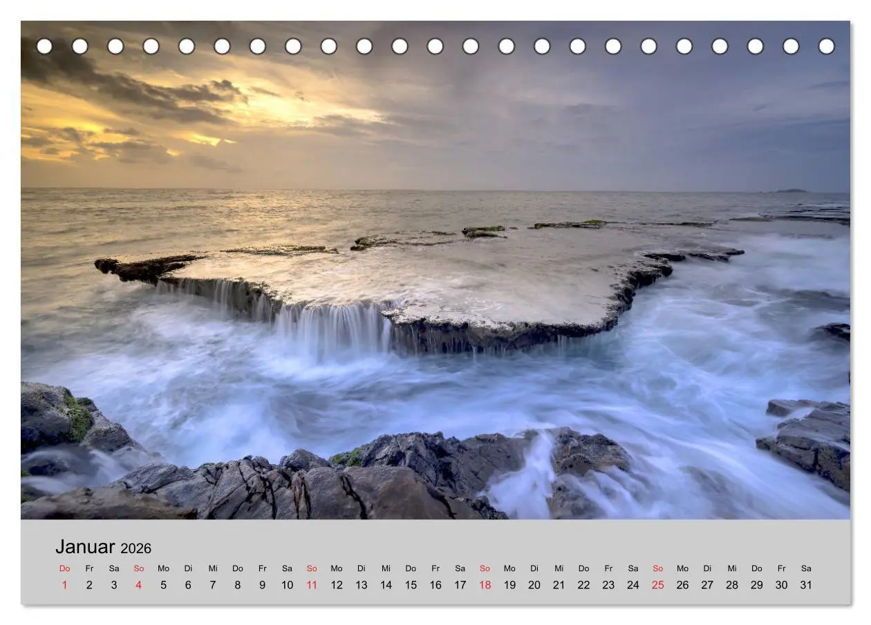 Bild: 9783457826843 | Am Meer. Sehnsucht Wasser (Tischkalender 2026 DIN A5 quer),...