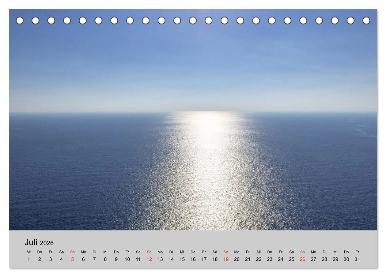 Bild: 9783457826843 | Am Meer. Sehnsucht Wasser (Tischkalender 2026 DIN A5 quer),...