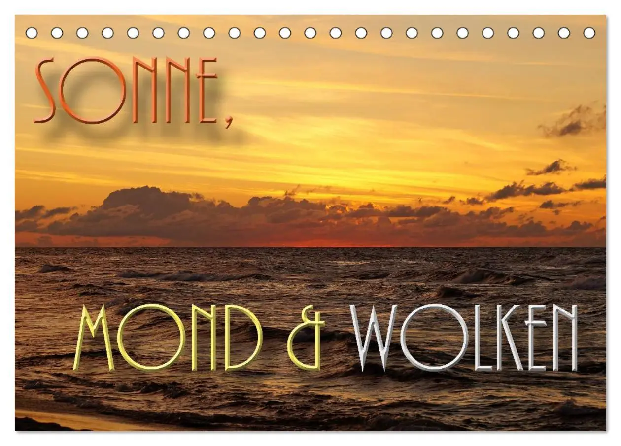 Cover: 9783516226843 | Sonne, Mond und Wolken (Tischkalender 2026 DIN A5 quer), CALVENDO...