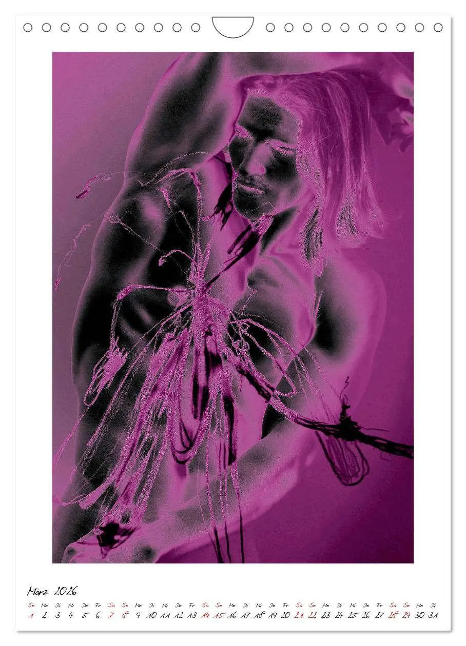 Bild: 9783516396843 | Aktfloral (Wandkalender 2026 DIN A4 hoch), CALVENDO Monatskalender
