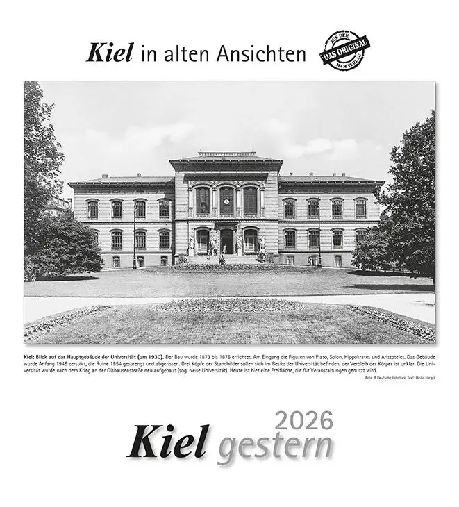 Cover: 9783961666843 | Kiel gestern 2026 | Kiel in alten Ansichten | Kalender | 13 S. | 2026