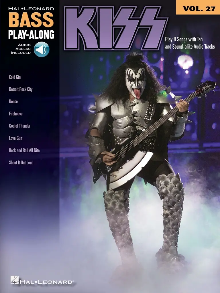 Kiss - Bass Play-Along Volume 27 (Book/Online Audio)