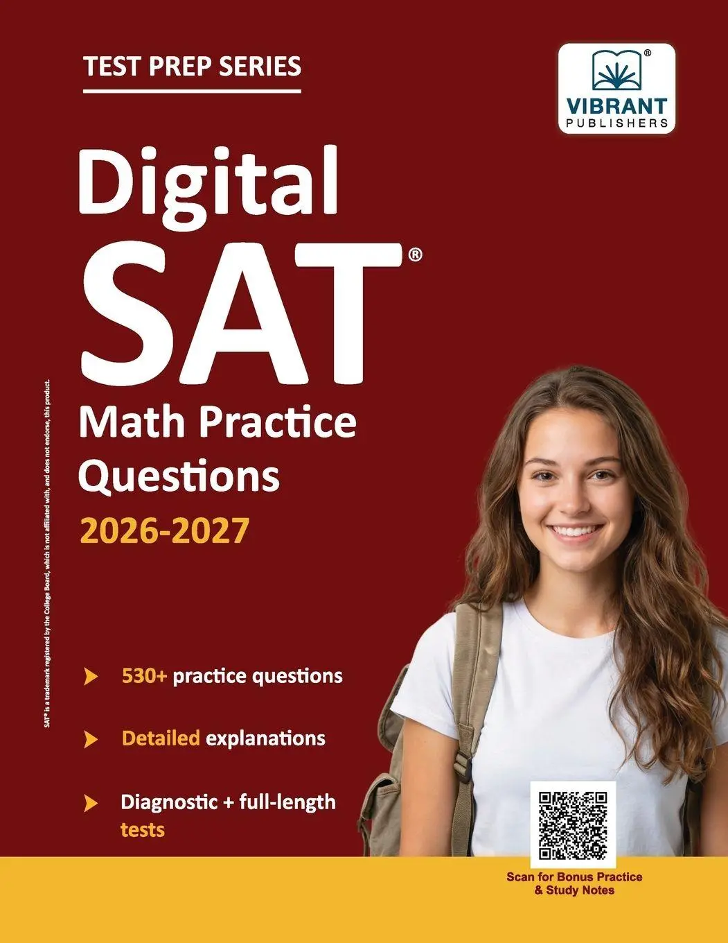 Cover: 9781636516943 | Digital SAT Math Practice Questions | Vibrant Publishers | Taschenbuch