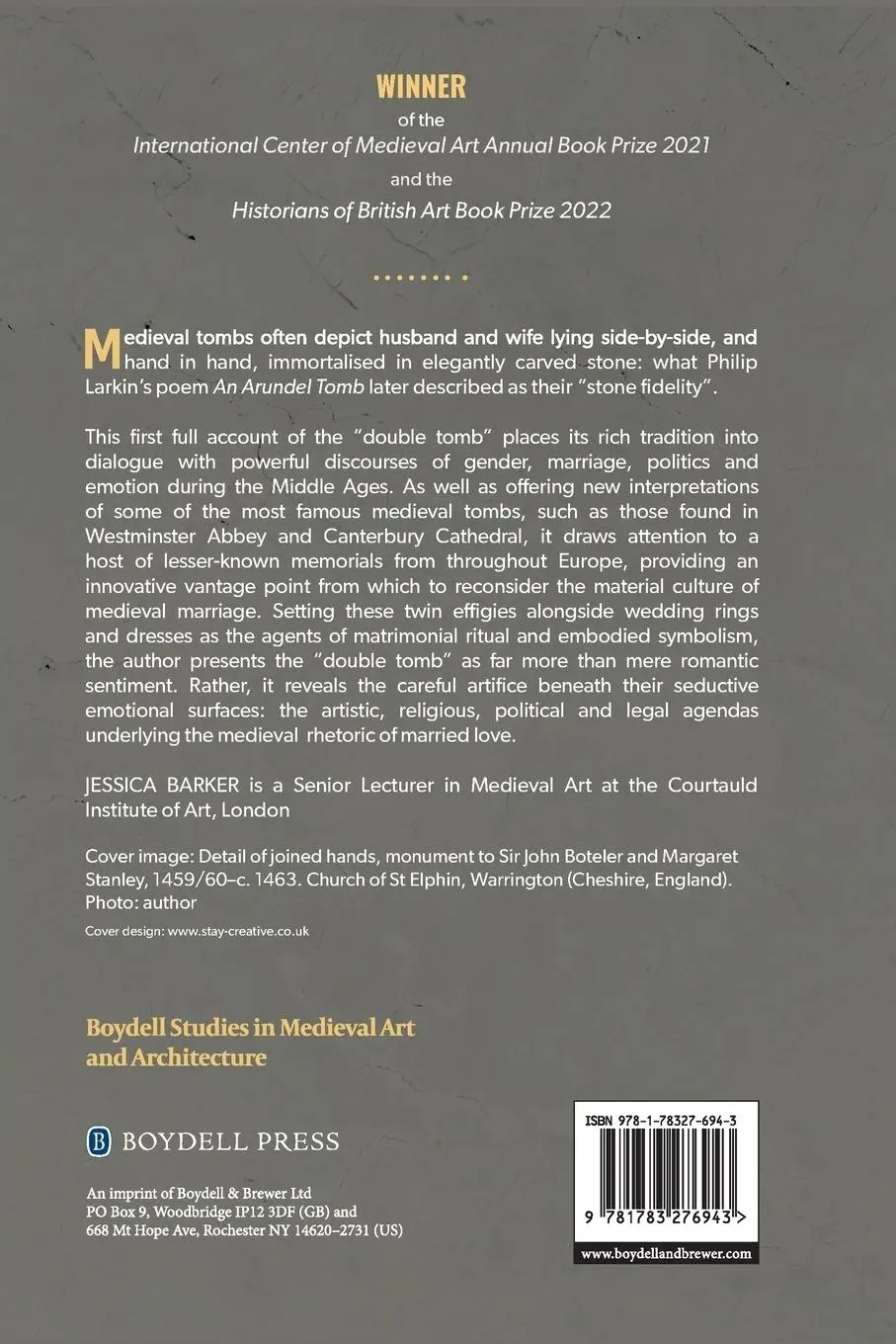 Rückseite: 9781783276943 | Stone Fidelity | Marriage and Emotion in Medieval Tomb Sculpture