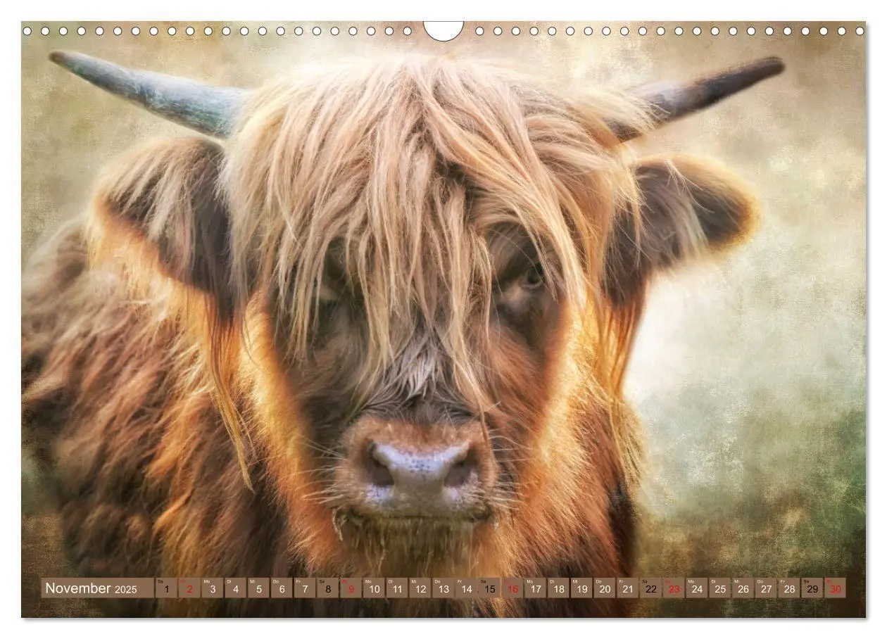 Bild: 9783435036943 | Hochlandrinder - Zottelige Schönheiten (Wandkalender 2025 DIN A3...