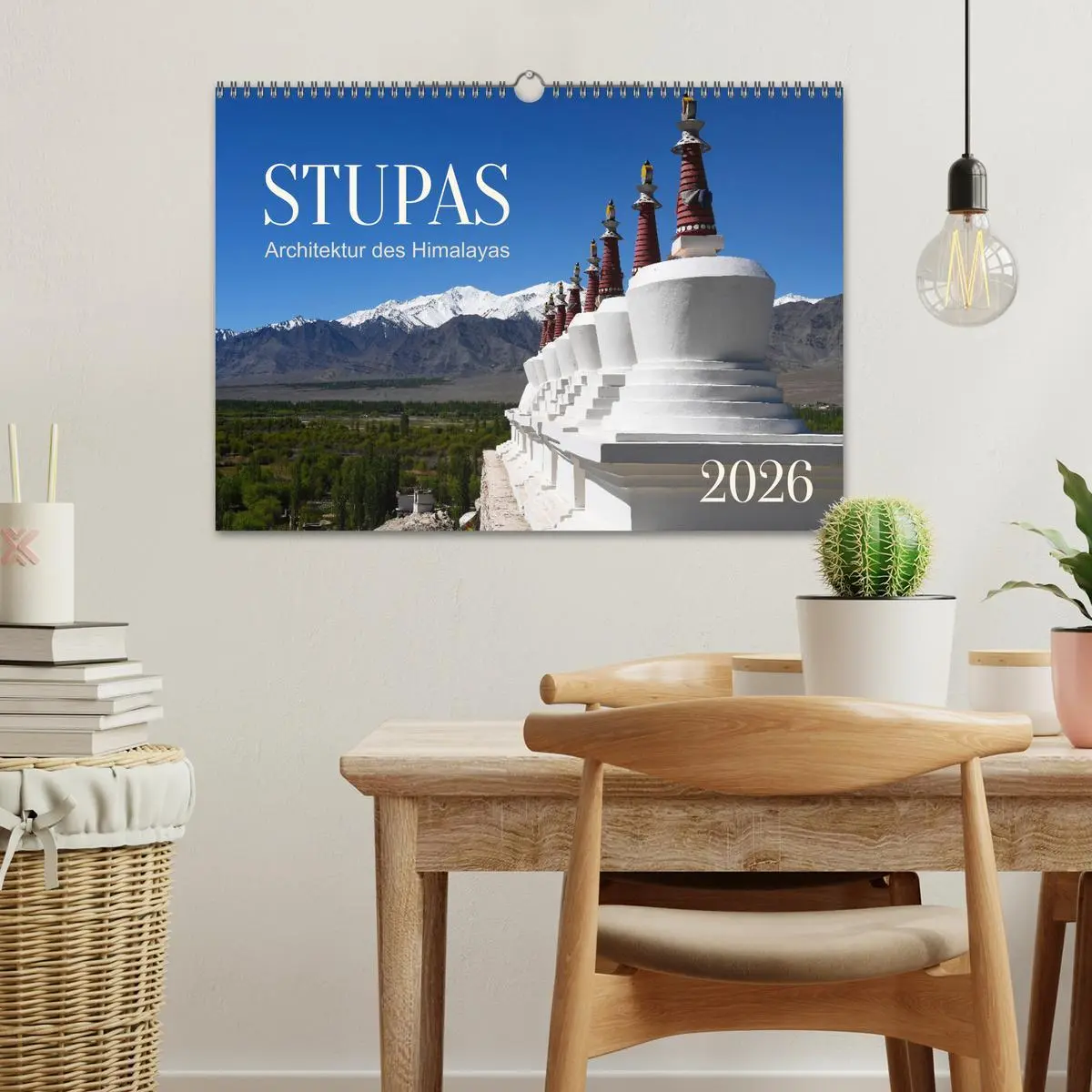 Bild: 9783457506943 | Stupas - Architektur des Himalayas (Wandkalender 2026 DIN A3 quer),...