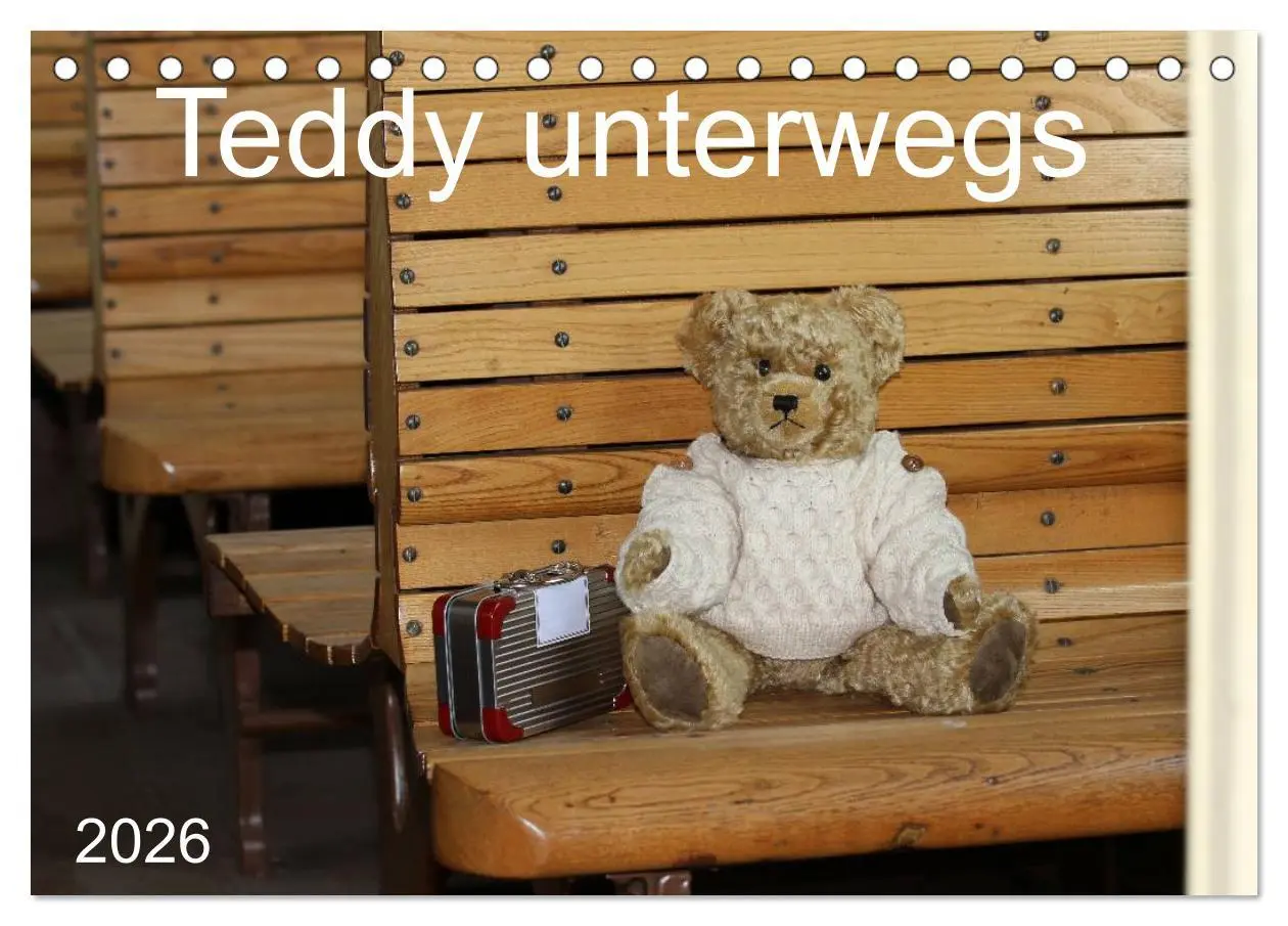 Cover: 9783457986943 | Teddy unterwegs (Tischkalender 2026 DIN A5 quer), CALVENDO...