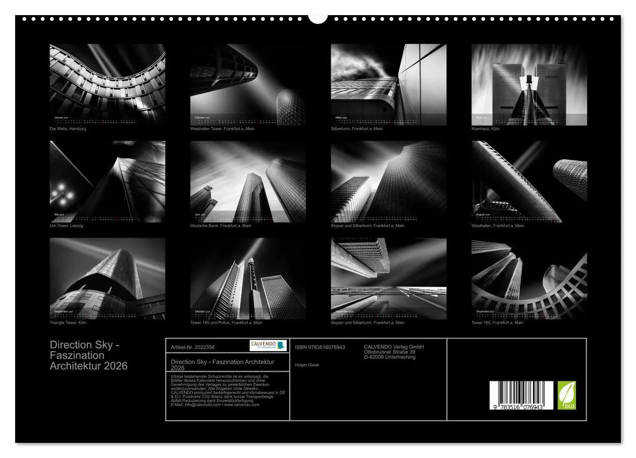Bild: 9783516076943 | Direction Sky - Faszination Architektur 2026 (hochwertiger Premium...