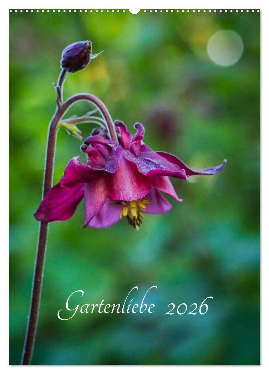 Cover: 9783516386943 | Gartenliebe (Wandkalender 2026 DIN A2 hoch), CALVENDO Monatskalender