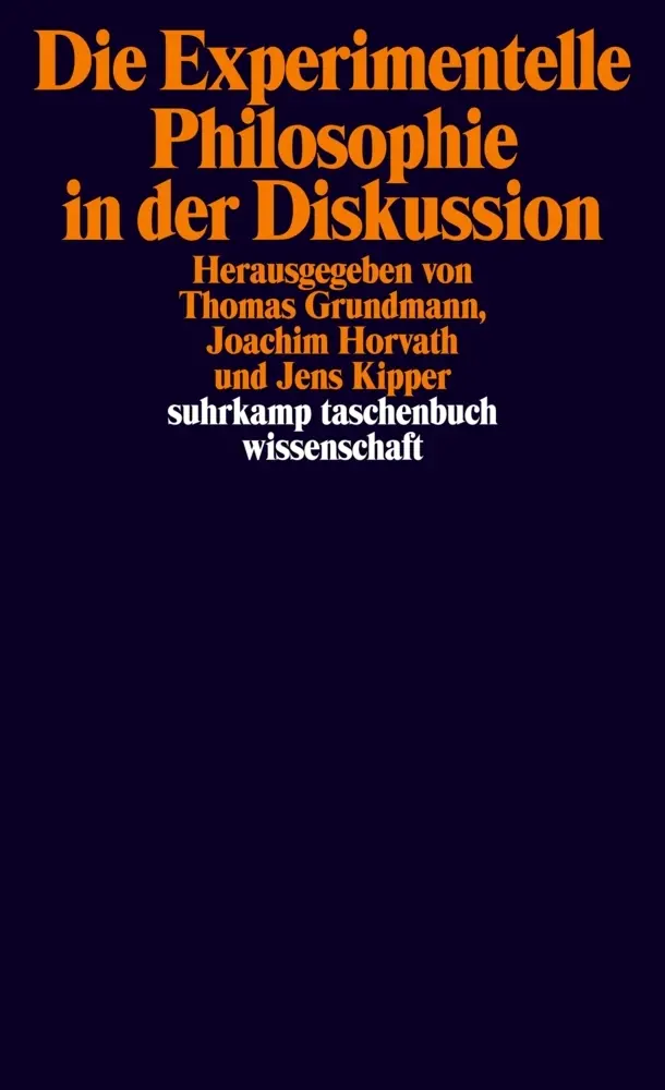Cover: 9783518296943 | Die Experimentelle Philosophie in der Diskussion | Grundmann (u. a.)