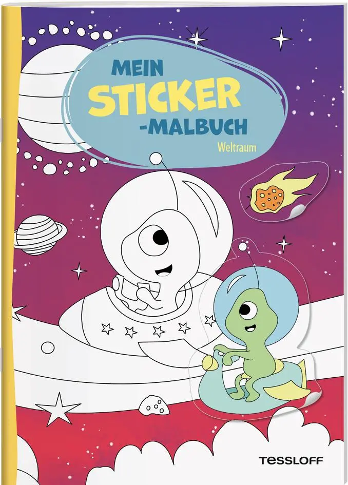 Cover: 9783788646943 | Mein Sticker-Malbuch. Weltraum | Mit 25 passgenauen Stickern | 32 S.