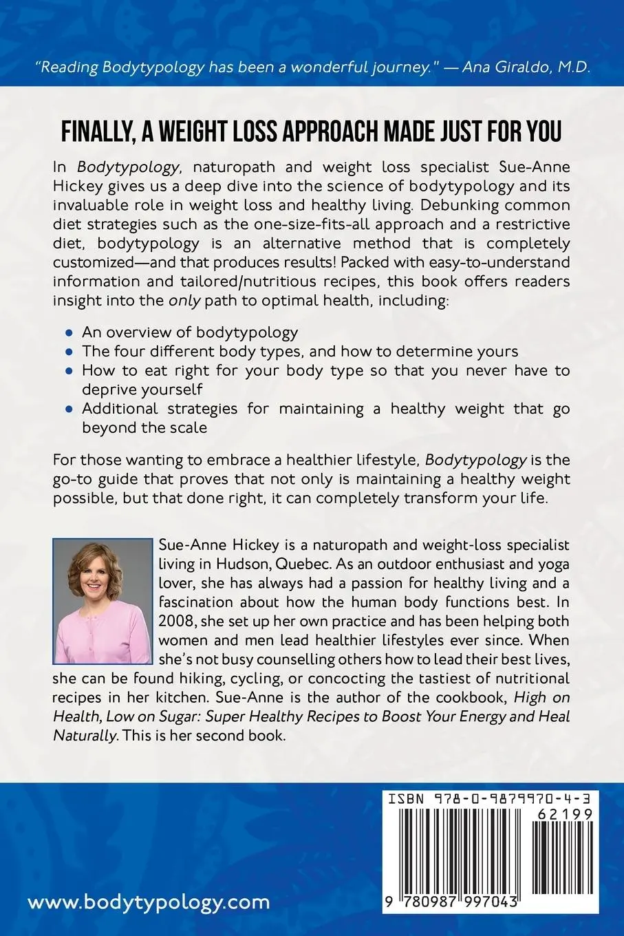 Rückseite: 9780987997043 | Bodytypology | A System for Optimal Health and Weight Loss | Hickey