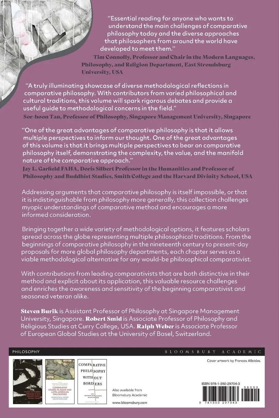 Rückseite: 9781350297043 | Comparative Philosophy and Method | Steven Burik (u. a.) | Taschenbuch