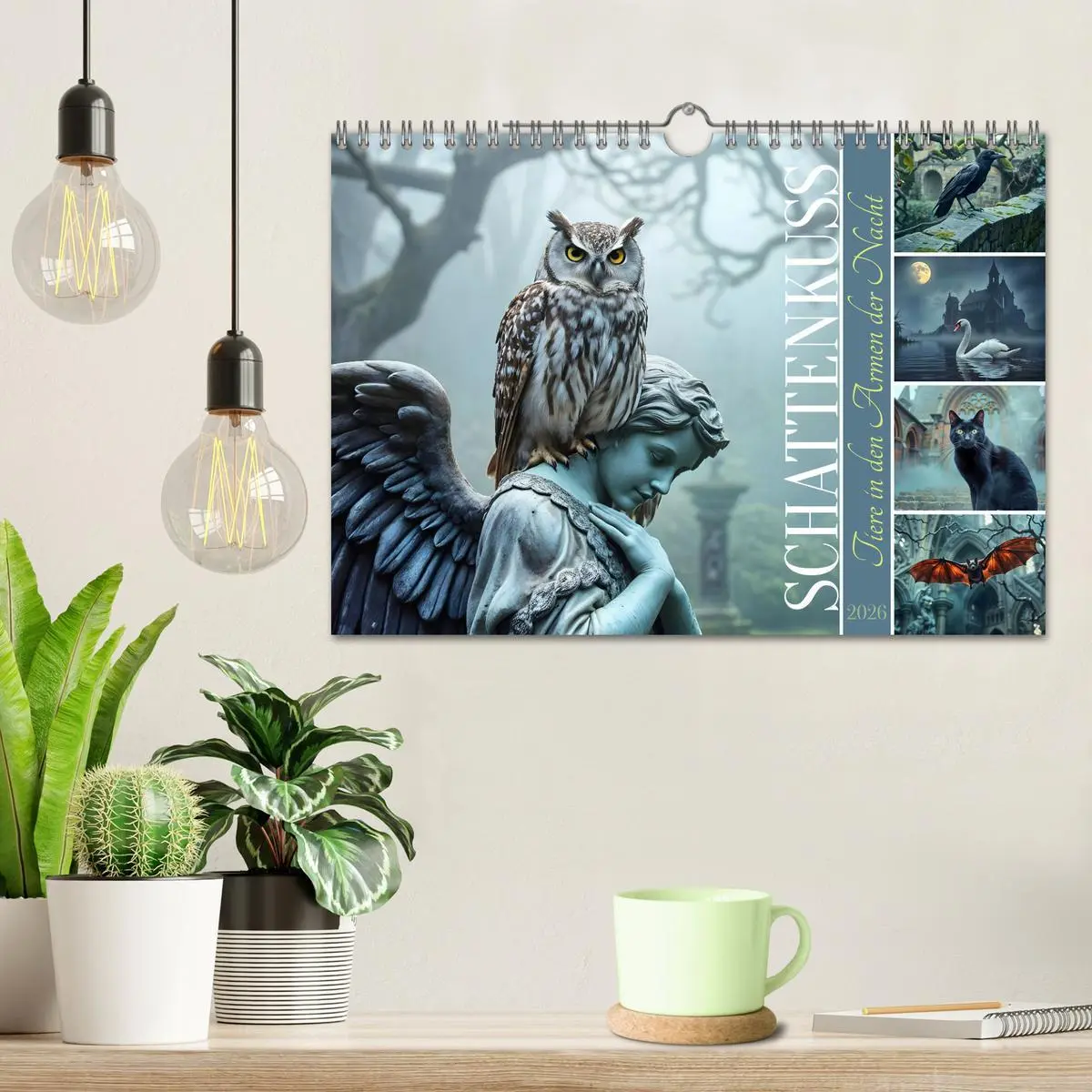 Bild: 9783457257043 | Schattenkuss - Tiere in den Armen der Nacht (Wandkalender 2026 DIN...