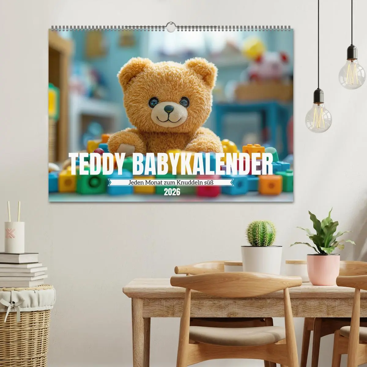 Bild: 9783457327043 | Teddy Babykalender - Jeden Monat zum Knuddeln süß (Wandkalender...