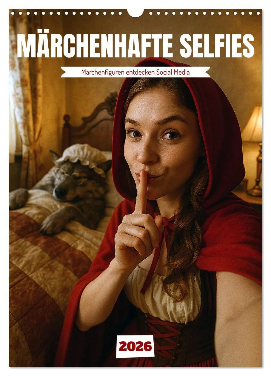 Cover: 9783516657043 | Märchenhafte Selfies (Wandkalender 2026 DIN A3 hoch), CALVENDO...
