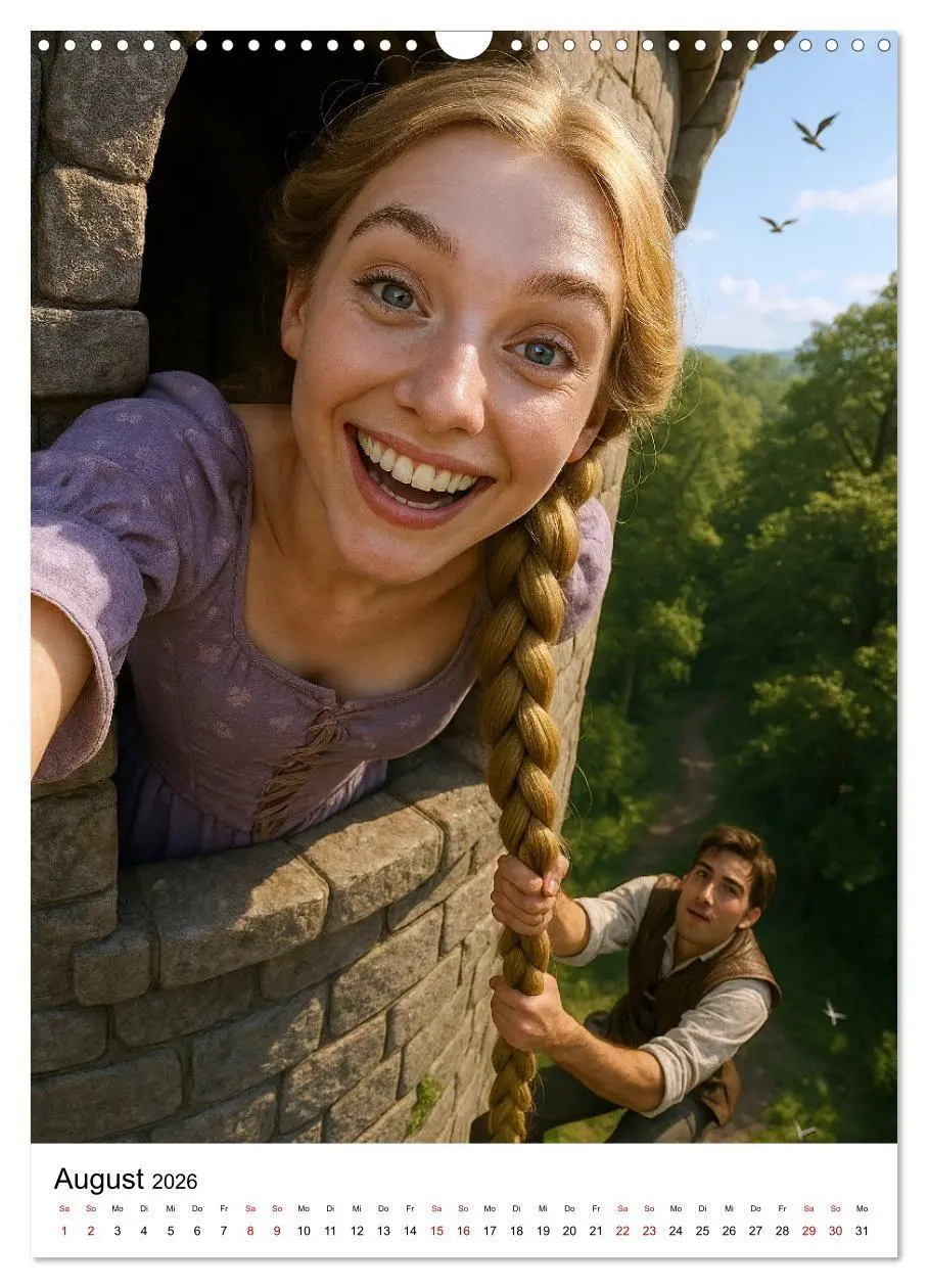 Bild: 9783516657043 | Märchenhafte Selfies (Wandkalender 2026 DIN A3 hoch), CALVENDO...
