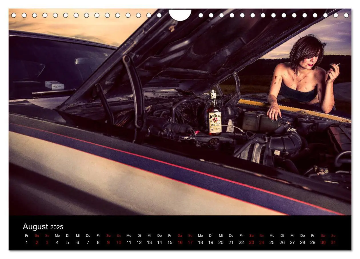 Bild: 9783435397143 | Cars and Girls (Wandkalender 2025 DIN A4 quer), CALVENDO...