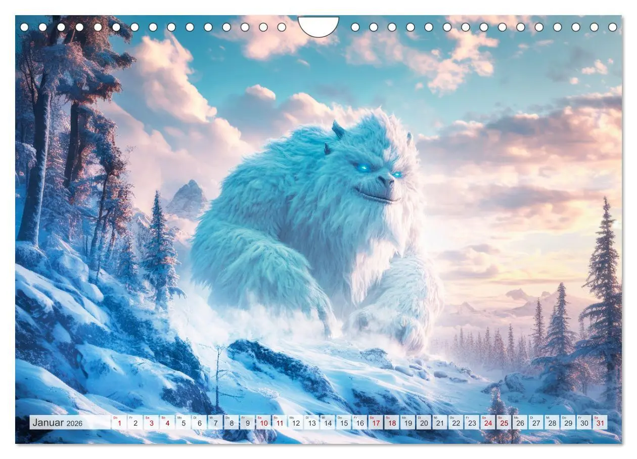 Bild: 9783457317143 | FABELWESEN Märchenhafte Träume (Wandkalender 2026 DIN A4 quer),...