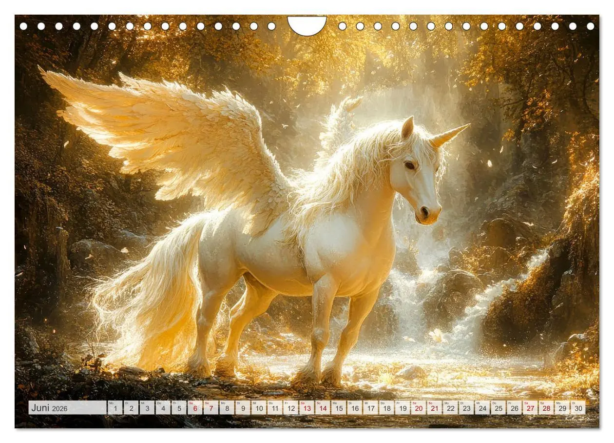 Bild: 9783457317143 | FABELWESEN Märchenhafte Träume (Wandkalender 2026 DIN A4 quer),...