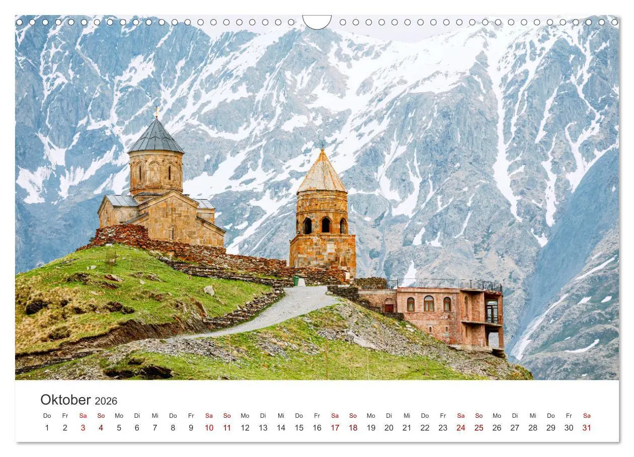 Bild: 9783457557143 | Georgien - Einmalige Landschaften (Wandkalender 2026 DIN A3 quer),...