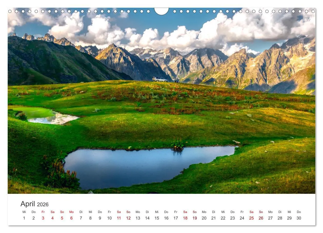 Bild: 9783457557143 | Georgien - Einmalige Landschaften (Wandkalender 2026 DIN A3 quer),...