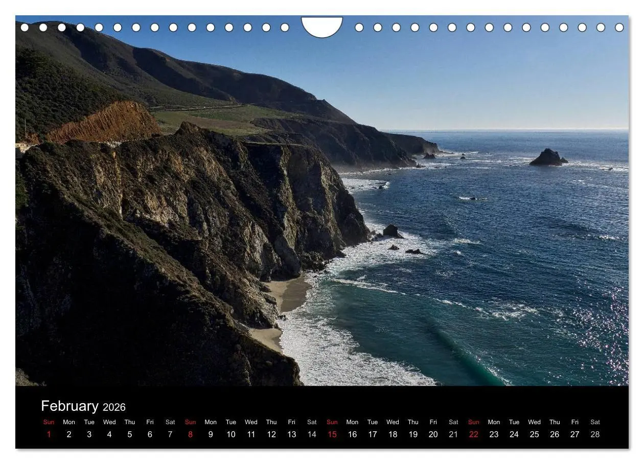 Bild: 9783516577143 | California Coasline (Wall Calendar 2026 DIN A4 landscape), CALVENDO...