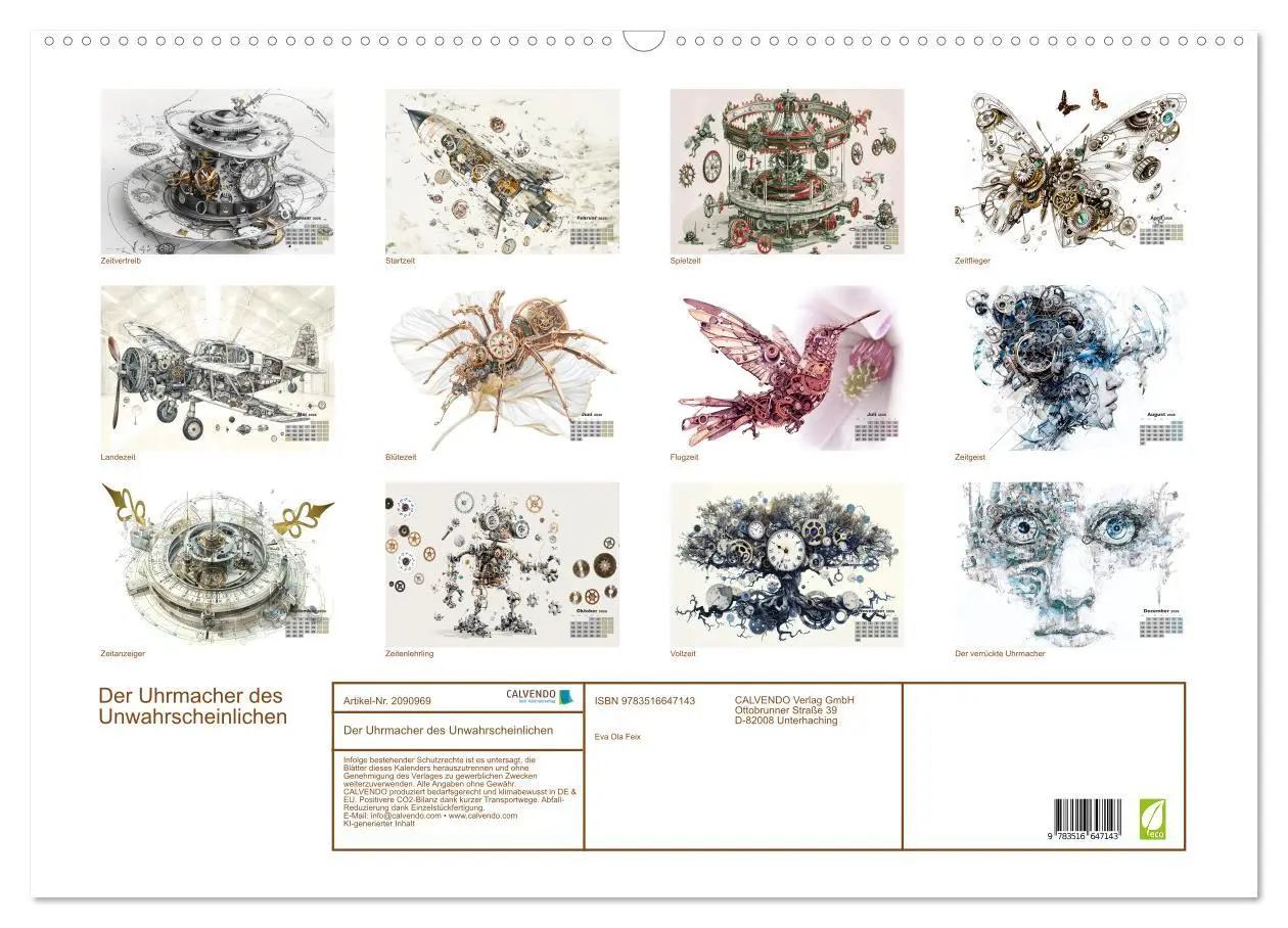 Bild: 9783516647143 | Der Uhrmacher des Unwahrscheinlichen (Wandkalender 2026 DIN A2...