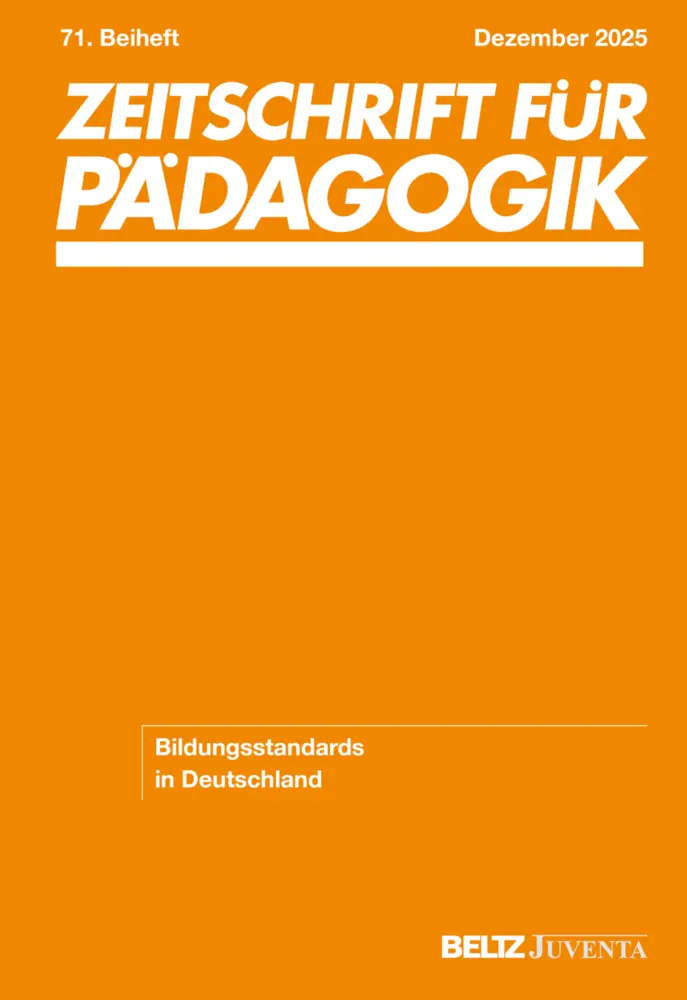 Cover: 9783779927143 | Zeitschrift für Pädagogik 71.Beiheft 2025 | Eckhard Klieme (u. a.)