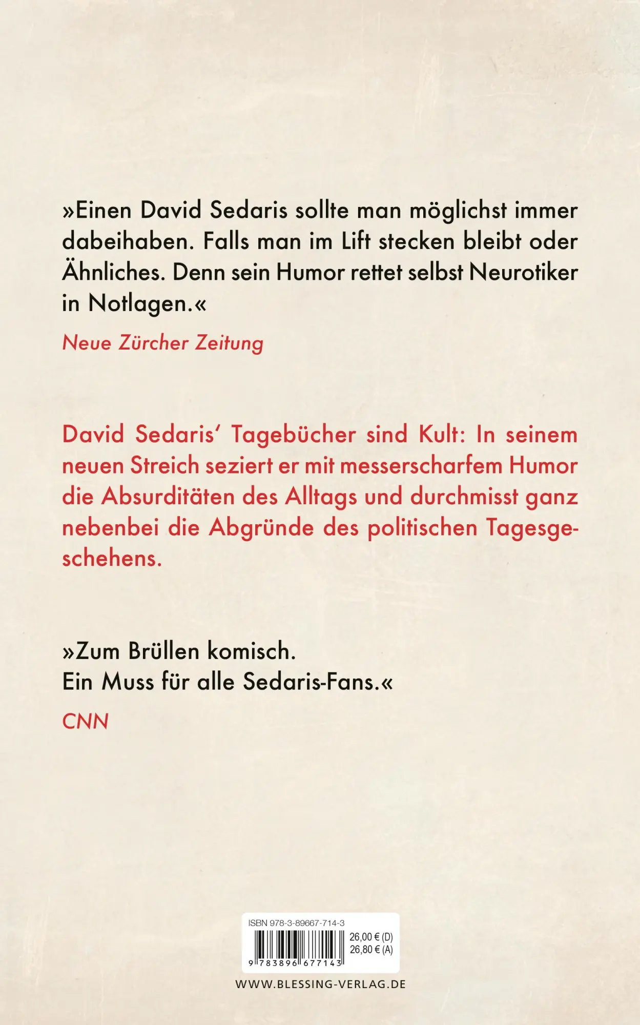 Bild: 9783896677143 | Kleine Happen | Tagebücher 2003 - 2020 | David Sedaris | Buch | 656 S.