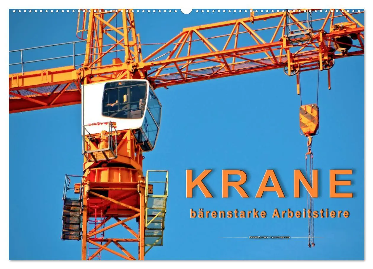 Cover: 9783457927243 | Krane - bärenstarke Arbeitstiere (Wandkalender 2026 DIN A2 quer),...