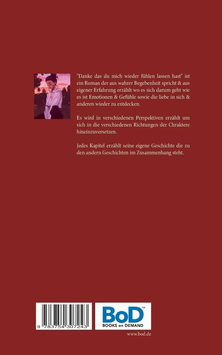 Rückseite: 9783754307243 | Danke das du mich wieder fühlen lassen hast | Jason Steinke | Buch