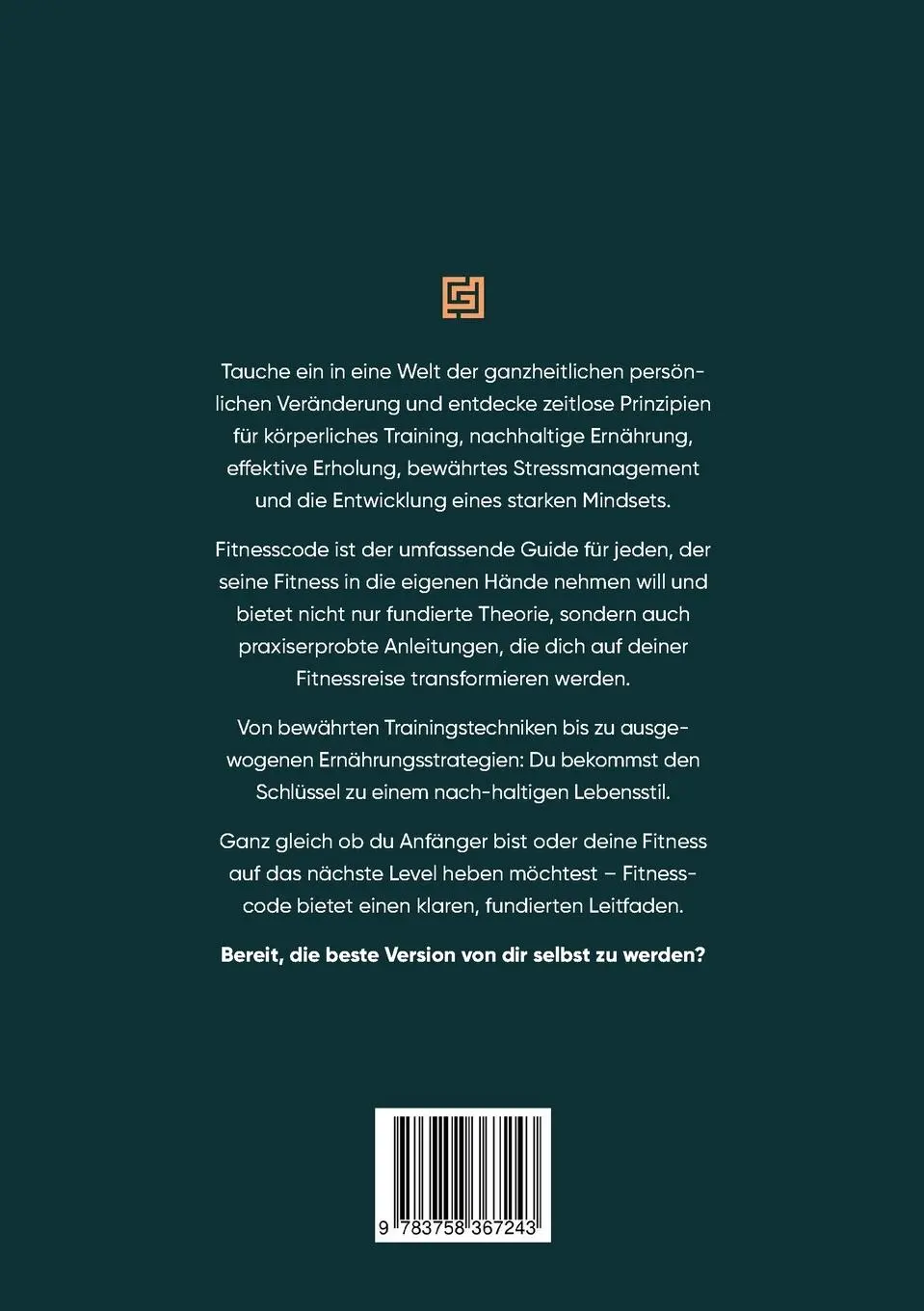Rückseite: 9783758367243 | Fitnesscode | Samuel Smith Arandia | Taschenbuch | Paperback | 418 S.