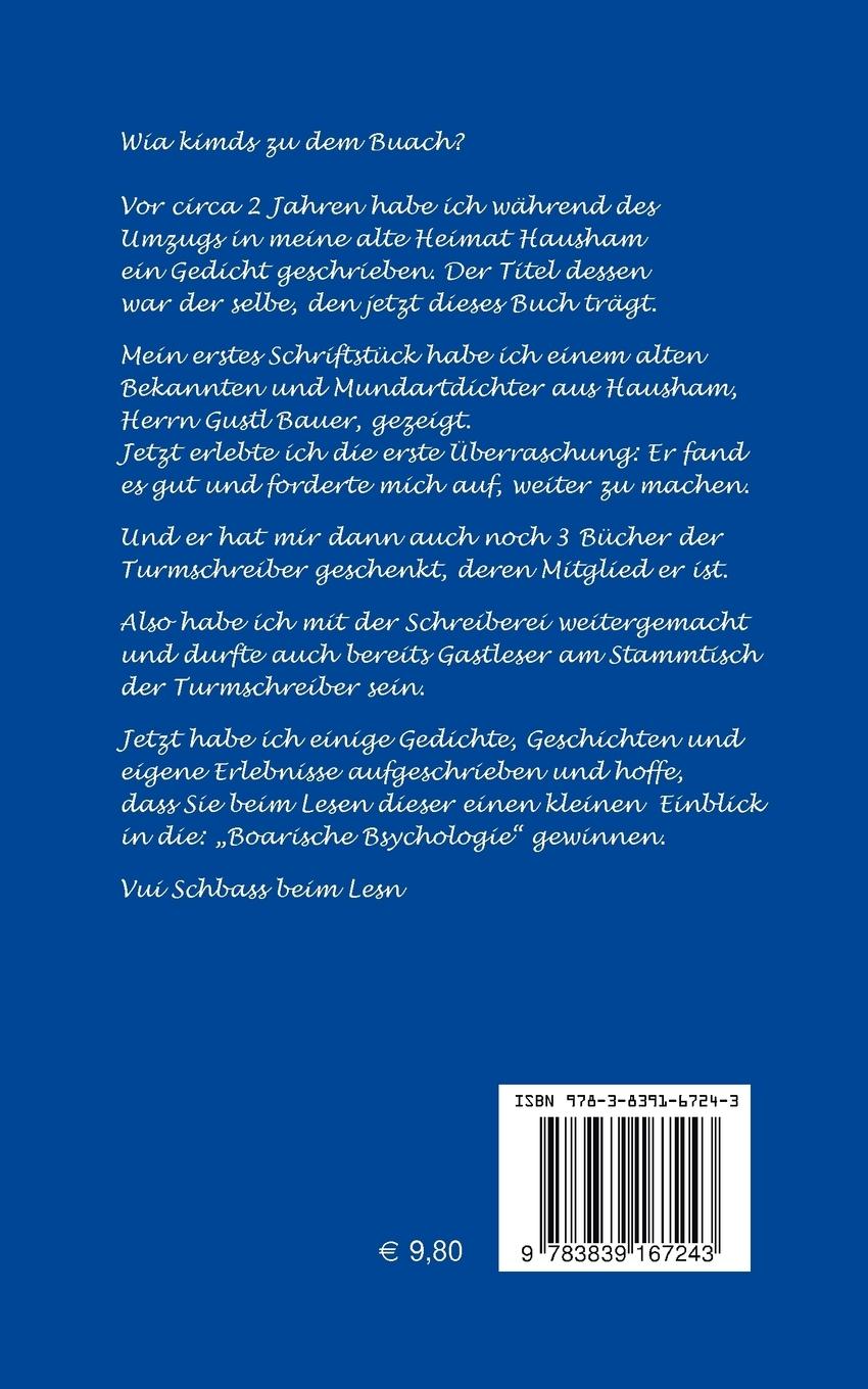 Rückseite: 9783839167243 | Boarische Bsychologie | Dieter Theinert | Taschenbuch | 100 S. | 2010