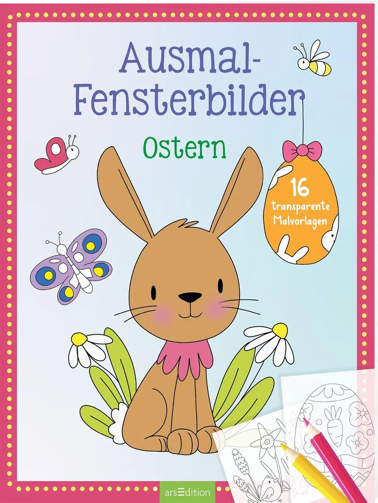 Cover: 9783845867243 | Ausmal-Fensterbilder Ostern | 16 transparente Malvorlagen | Kraus