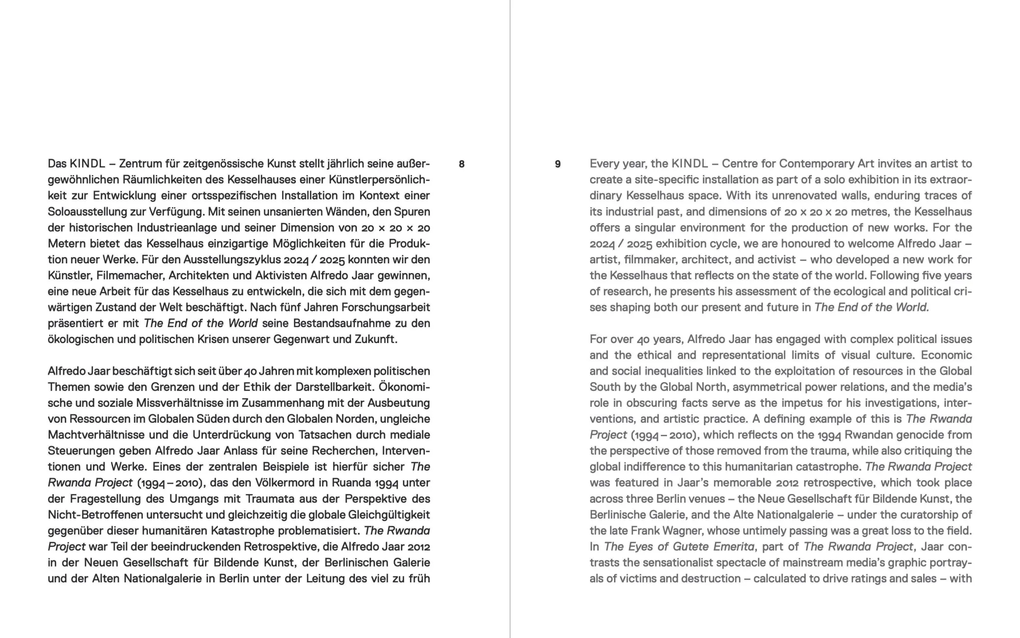 Bild: 9783954767243 | The End of the World | Alfredo Jaar | Alfredo Jaar | Buch | 256 S.