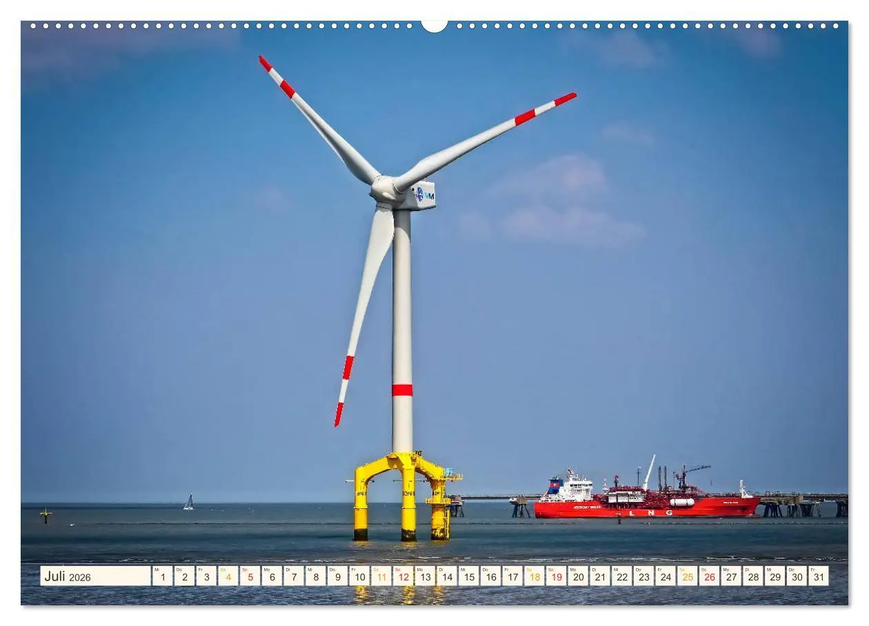 Bild: 9783457847343 | Windrad - Fluch und Segen (Wandkalender 2026 DIN A2 quer), CALVENDO...