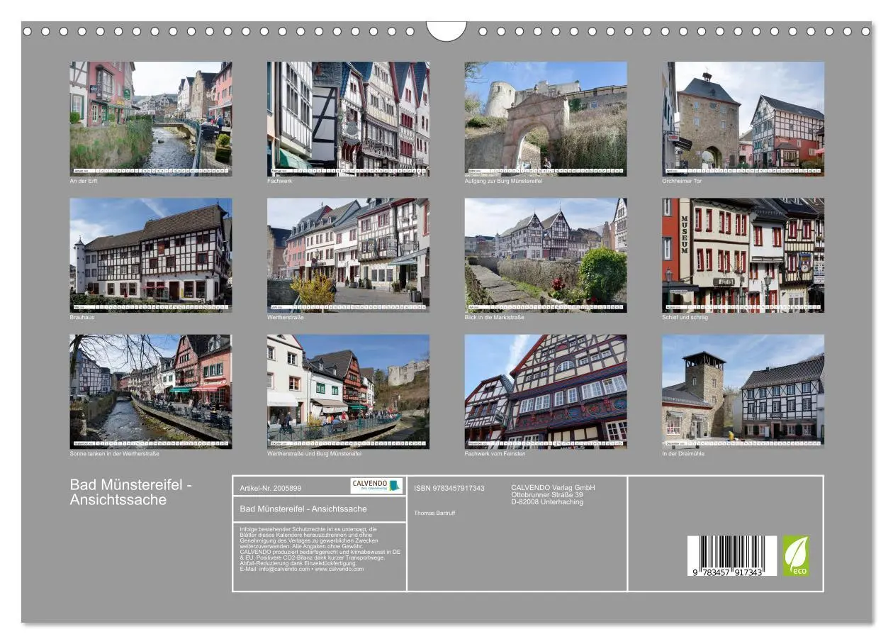 Bild: 9783457917343 | Bad Münstereifel - Ansichtssache (Wandkalender 2026 DIN A3 quer),...