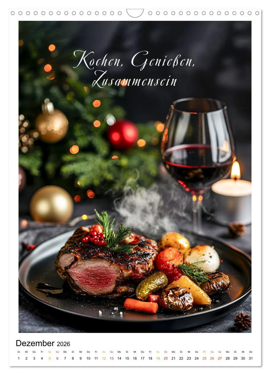 Bild: 9783516247343 | Coole Sprüche für Gourmets (Wandkalender 2026 DIN A3 hoch),...