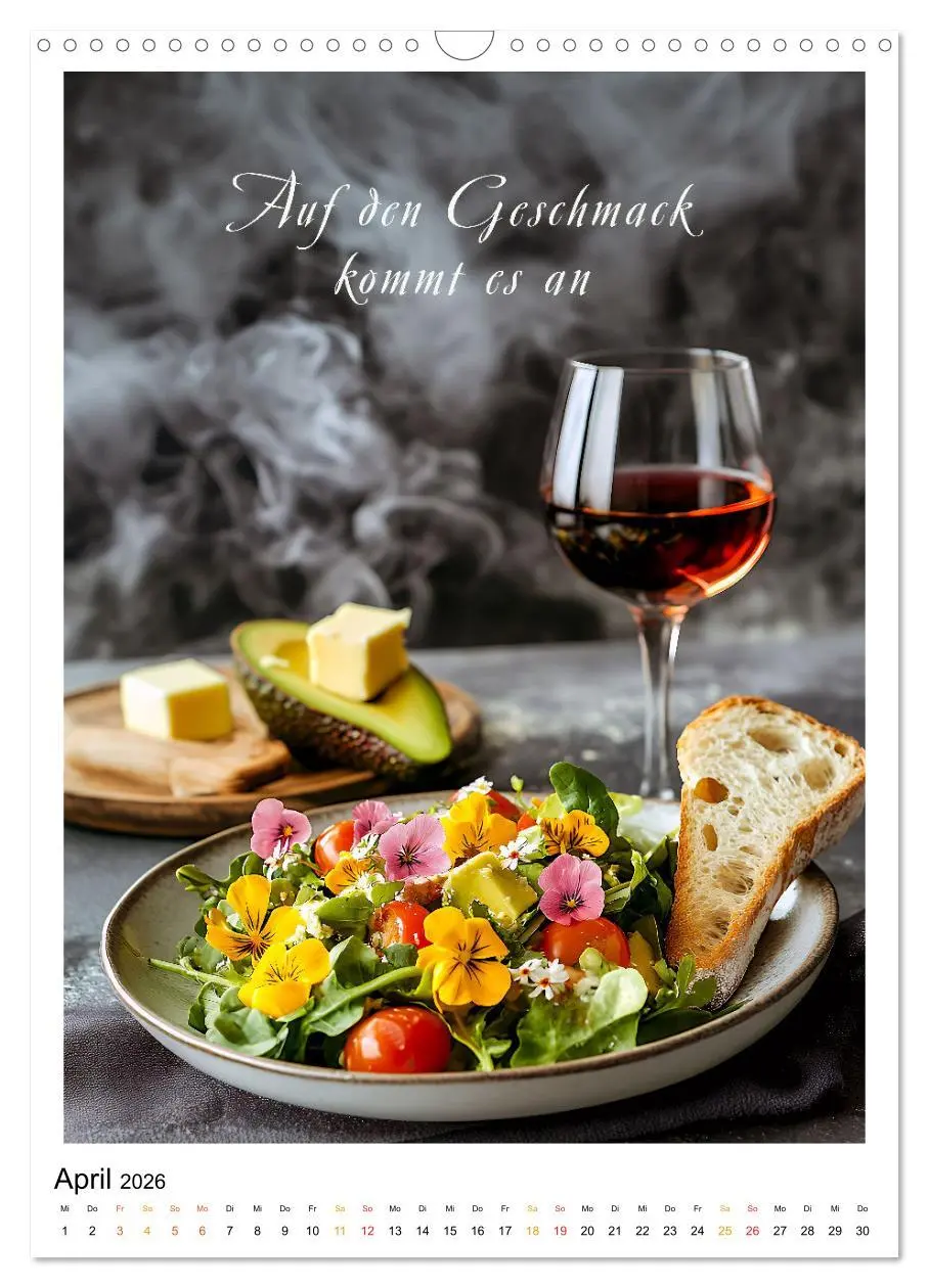 Bild: 9783516247343 | Coole Sprüche für Gourmets (Wandkalender 2026 DIN A3 hoch),...
